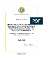 Study of Service Quality in The Public Bus Transport:: Customer Complaint Handling and Service Standards Design