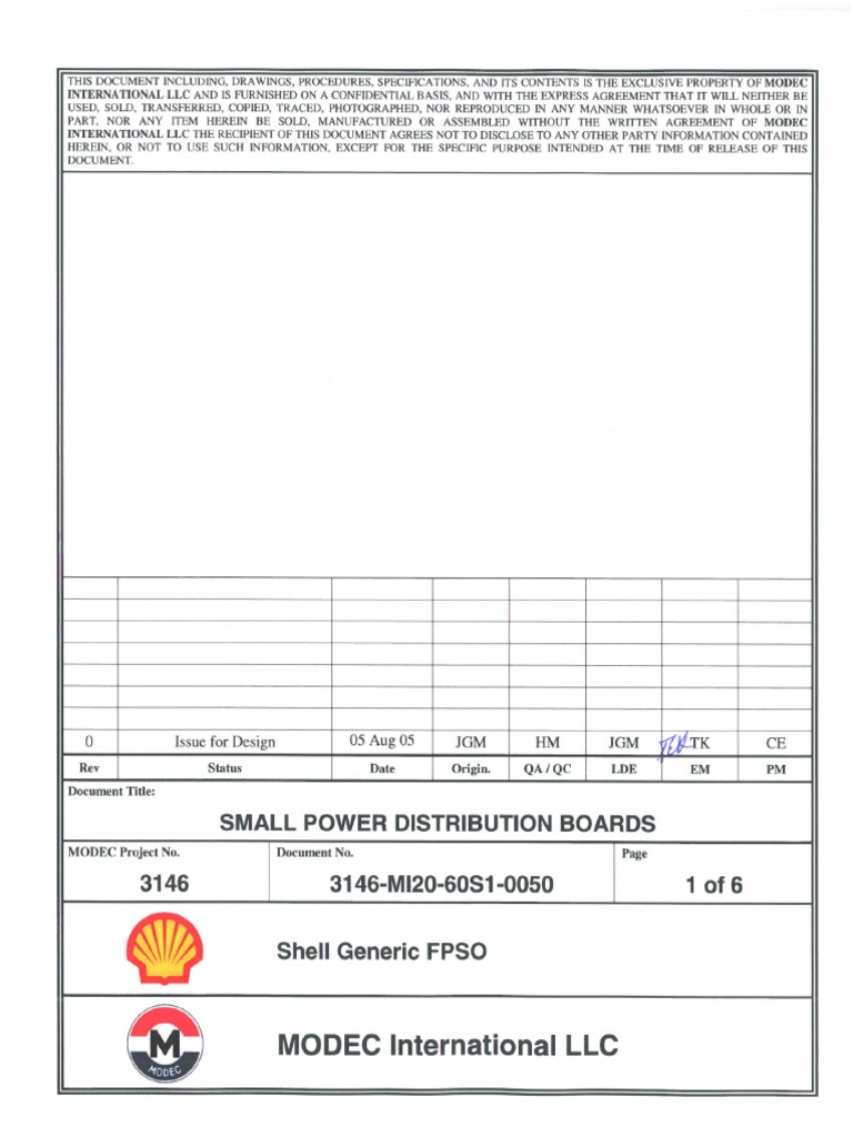 Small Power Distribution Board Specs | PDF | Electrical Wiring ...