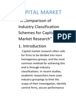 A Comparison of Industry Classification Schemes For Capital Market Research