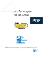Module 4 Time Management PMP Exam Questions