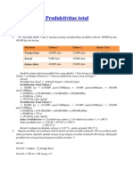 Contoh Soal Produktivitas Total