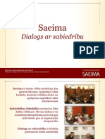 Saeima - Dialogs Ar Sabiedrību