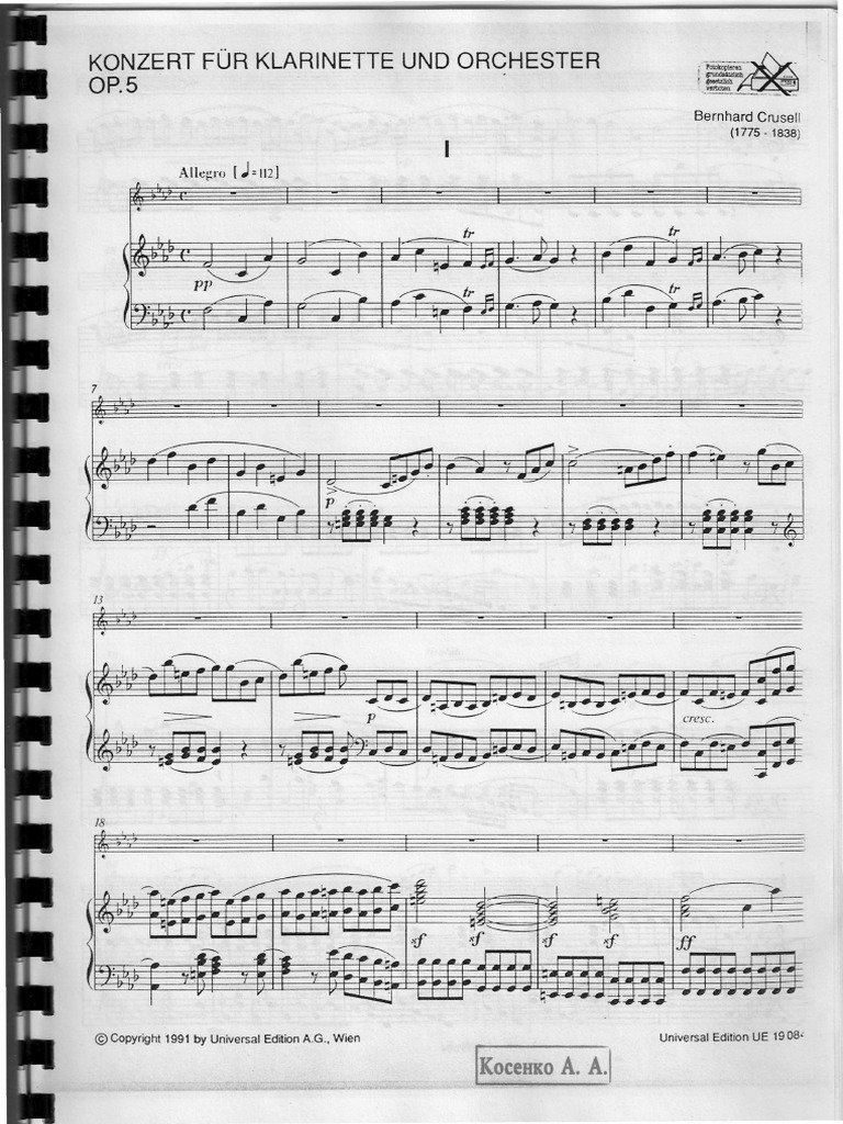Crusell Concerto 2 Piano PDF