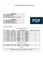 Jadual Kejohanan Bola Sepak U15 Dan U18 Zon Kepala Batas 2017