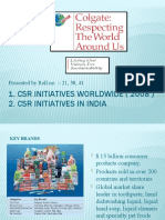 CSR Initiatives Worldwide (2008) 2. CSR Initiatives in India