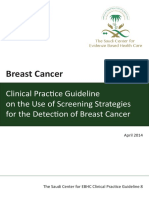 Breast Cancer - Use of Screening Strategies For The Detection of Breast Cancer