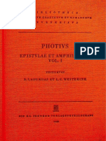 Photios - Epistulae Et Amphilochia Vol. 1
