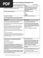 math planning and preparation form  1 