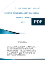 Universidad Nacional Del Callao: Quimica General 2013