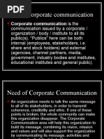 Corporate Communication Is The