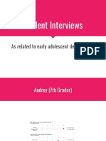 Part V-Student Interviews