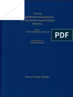 TIFTIXOGLU VICTOR 2004 Katalog Der Griechischen Handschriften - PART - BSB Cod - Graec.9