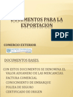 Documentos para La Exportacion