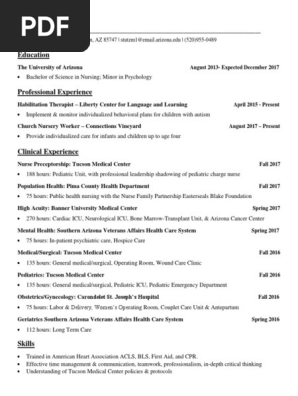 nursing resume