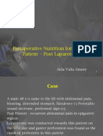 Perioperative Nutrition Post Laparotomy Patient