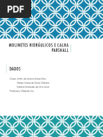 Molinetes e Calha Parshall