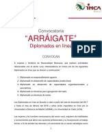 Convocatoria Arraigate 2017