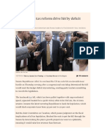 Republicans’ tax reform drive hit by deficit projections; Financial Times 01.12.17