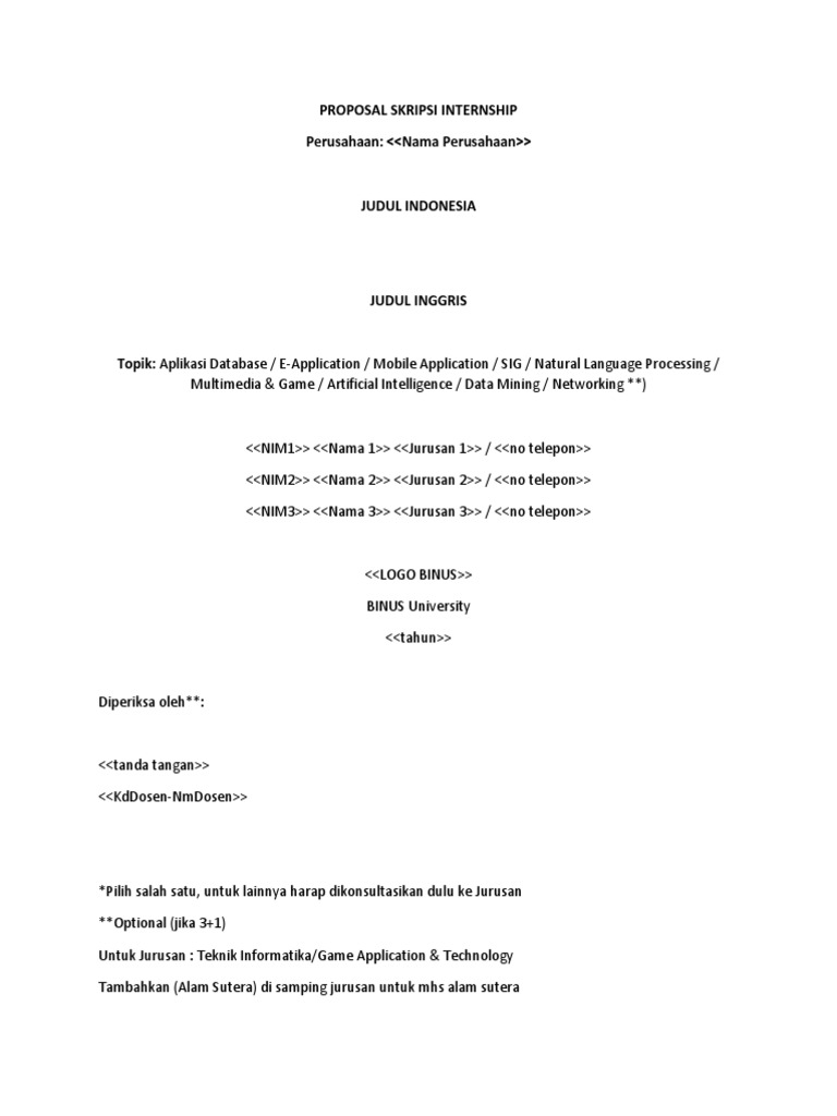 Contoh Proposal Skripsi Binus Pejuang Skripsi