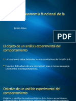 La taxonomía funcional de estímulo-respuesta