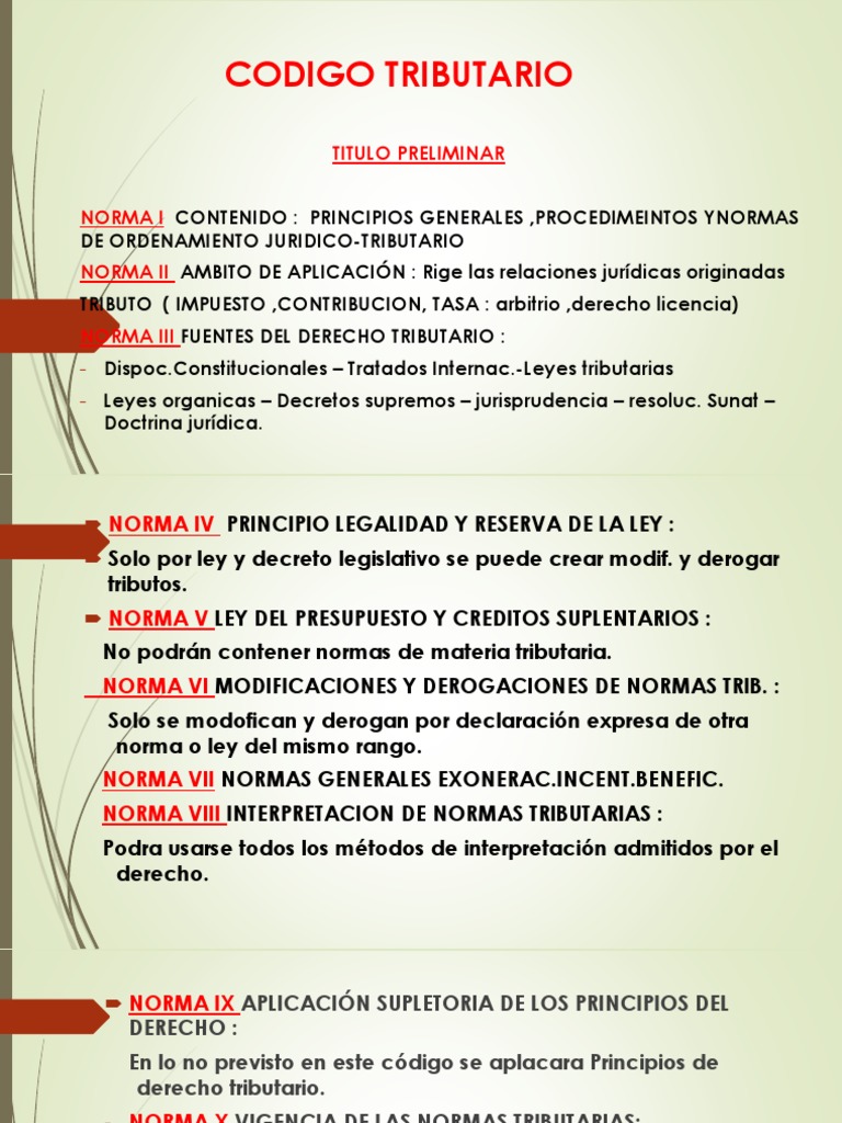 Codigo Tributario | PDF | Interés | Gobierno