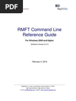 RMFT CLI Reference Guide