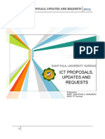 Ict Proposals, Updates and Requests