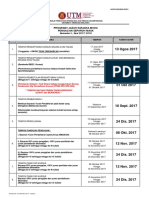 Perkara Penting Semester I, Sesi 2017.2018 (Sarjana Muda)