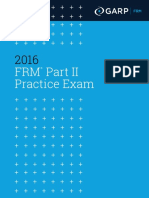 GARP 2016 FRM Part II Practice Exam