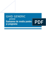 Ghid Generic Privind Evaluarea de Mediu Pentru PL