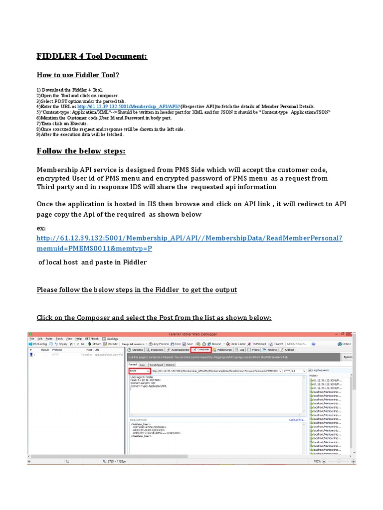 Fiddler Tool Document | PDF