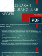 Apbn, Kebijakan Fiskal & Utang Luar Negeri