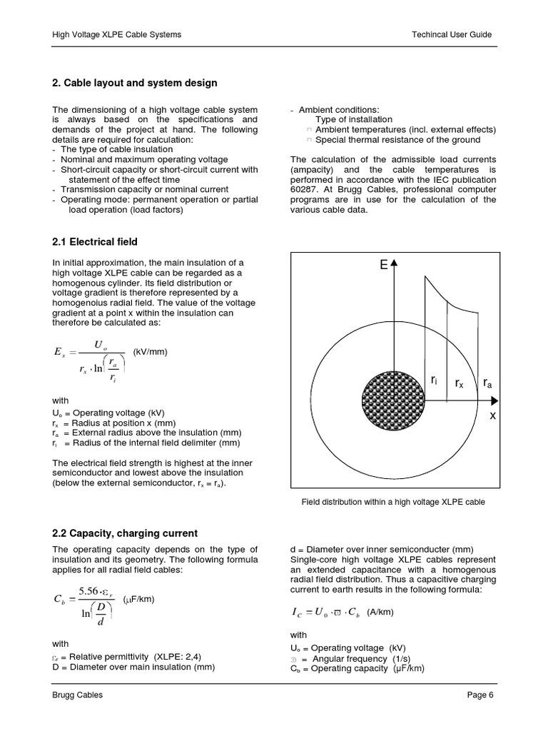 High Voltage Cable System Design Guide | PDF | Electrical Conductor ...