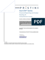 Xcel CFA® Series: Financial Reporting and Analysis Reading 25