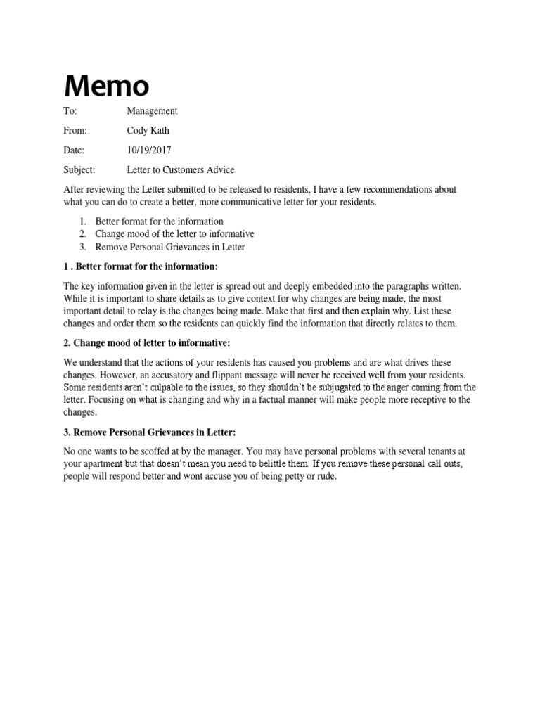 1 - Better Format For The Information | PDF