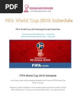 FIFA World Cup 2018 Schedule Fixtures PDF