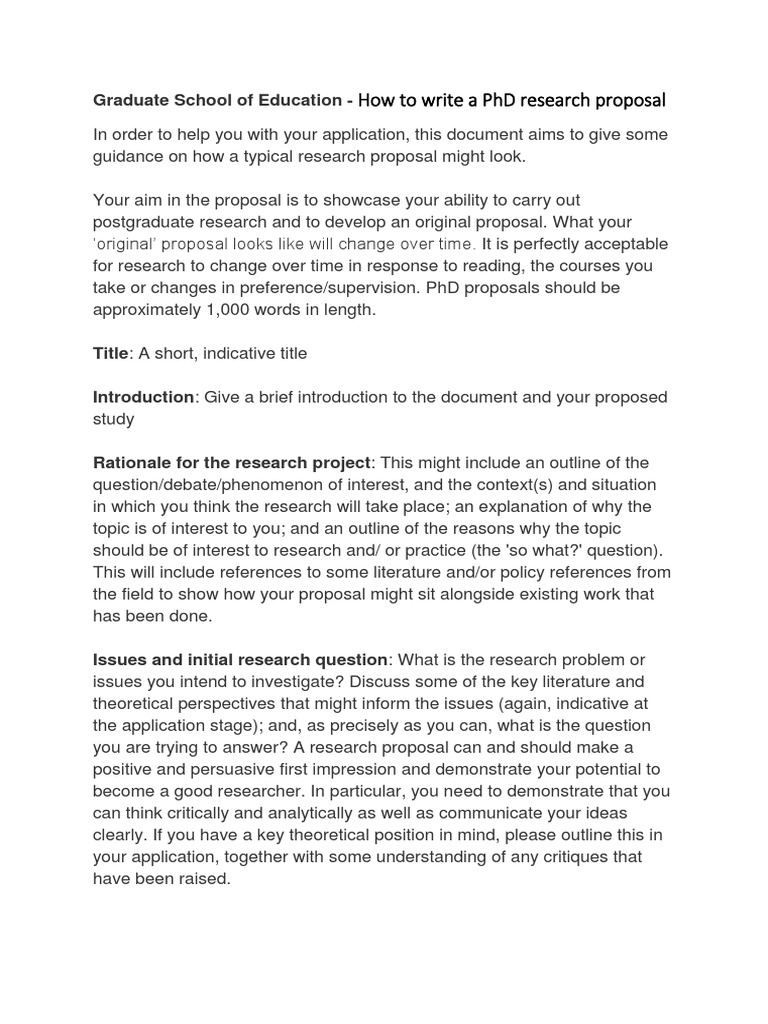 Research proposal justification image