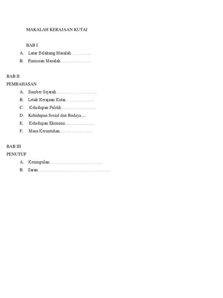 Kesimpulan Kerajaan Kutai Enak
