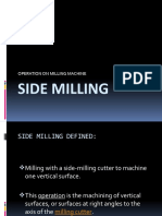 Side Milling: Operation On Milling Machine