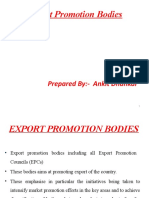 Export Promotion Bodies: Prepared By:-Ankit Dhankar