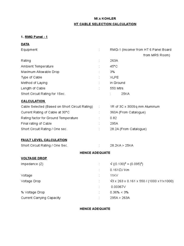 RMG Capacity Calculation Overview | PDF | Electrical Equipment ...