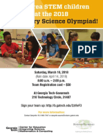 Elementary Science Olympiad Flyer