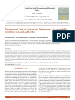 Management Control System and Performance: Accountability Attributes in Local Authorities