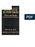 KPP Hoy & Forsyth Effective Supervision - Theory Into Practice PDF