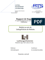 Rapport de Stage LafargeHolcim - Meknes 2018