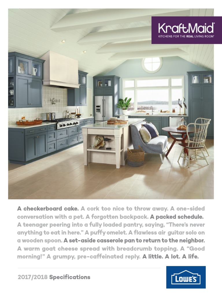 2017 Kraftmaid Lowes Spec Web 9 18 Cabinetry Electronic Data