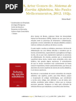 MORAIS, Artur Gomes de. Sistema de Escrita Alfabética. Editora Melhoramentos resenha.pdf