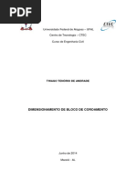 Dimensionamento de Bloco de Coroamento