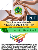 Sinergitas Mahasiswa Dan Masyarakat Dalam KKN - PPM