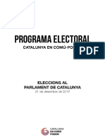 Programa Electoral de Catalunya en Comú Podem